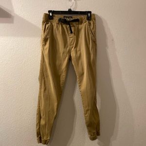 Iron Co khaki jogger pants size small